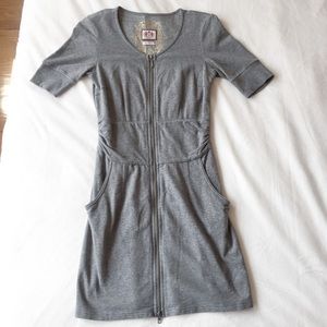 Grey juicy couture zip up dress